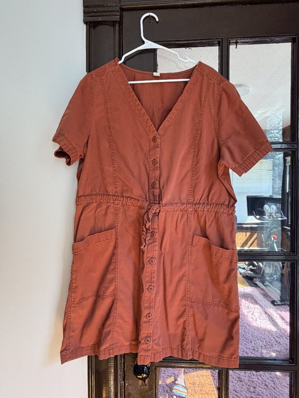 Old Navy Copper Moon Cotton Utility Mini Dress XXL